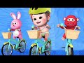 Bike Race Song | Blue Fish  Nursery Rhymes &amp; Kids Songs | 4k Videos