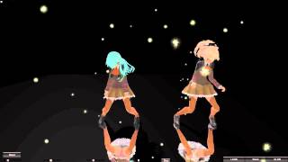 【MMD On Unity3D test】【艦これ】夕立時雨Lamb 鈴谷熊野GLIDE