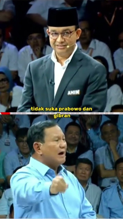 Prabowo: Saya tidak takut tidak punya jabatan mas Anies #debatcapres #anies #gibran