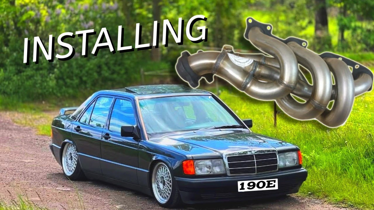 💥190E Exhaust Manifold Installing - YouTube