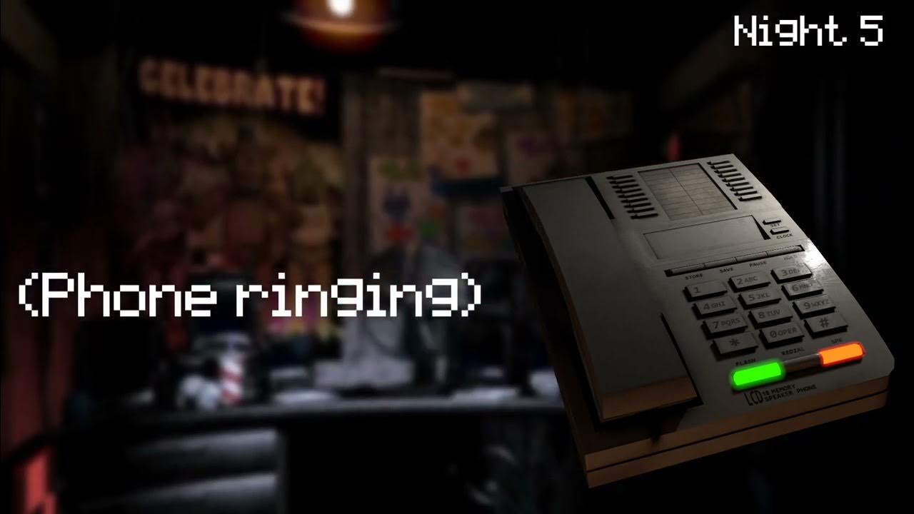 FNaF 1 Night 5 Phone Call YouTube