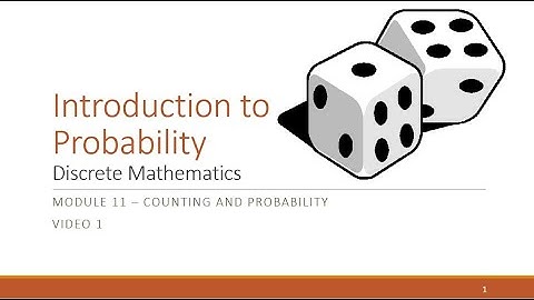 M11 V1 Intro to Probability