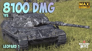 Best Gun in The Game?? Leopard 1 with 8100 DAMAGE ⭕️ First Class Badge ⭕️ WoT Blitz Gameplay