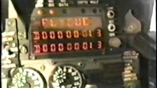 Short F-4E rear cockpit video including the ARN - 101 display and control panel.