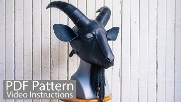 Making a Leather Goat Mask PDF Pattern