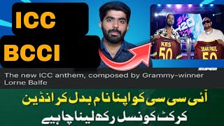 ICC =indian Cricket Council ? T20 Worldcup Anthem