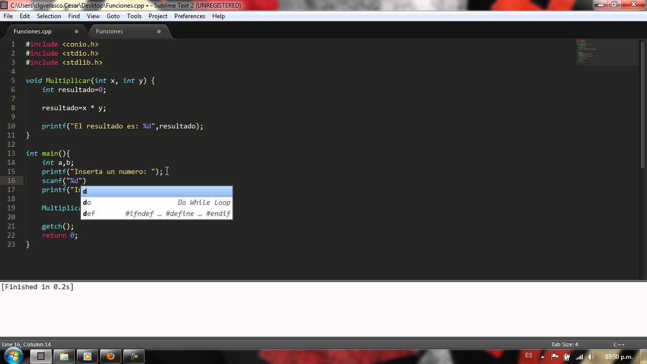 Tutorial C - 24. Funciones 2 - YouTube