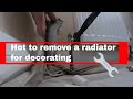 How to remove your radiator for decorating
