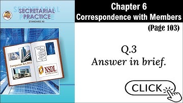 SYJC-SP, Digital Guide, Chapter 6 - Correspondence with Members, Page 103, Question 3