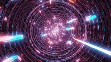 Fast Moving Tunnel, Sci-Fi, Uhd, 60fps, Light, Neon Background - Motion Graphics Animated Background