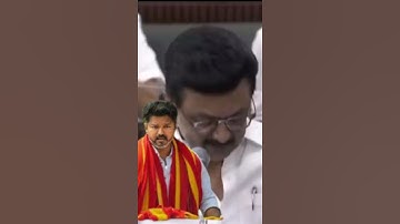 tamil nadu cm mk stalin recent speech about vijay tvk #dmk #tvk #bjp