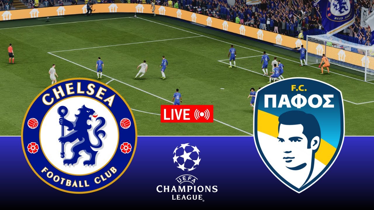 LIVE Chelsea vs Pafos FC | UEFA Champions League 25/26 Full Match – Video Game Simulation