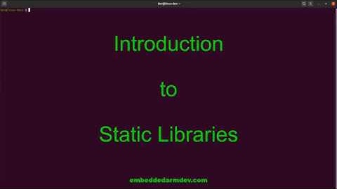 Creating and Linking Static Libraries on Linux with gcc