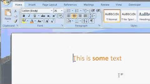 Lesson 2   Part 1  Microsoft Word 2007   customizing the Quick Access Toolbar