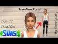 Sims 4 // Child Girl // CAS+CC (Pree-Teen-Preset Mod)
