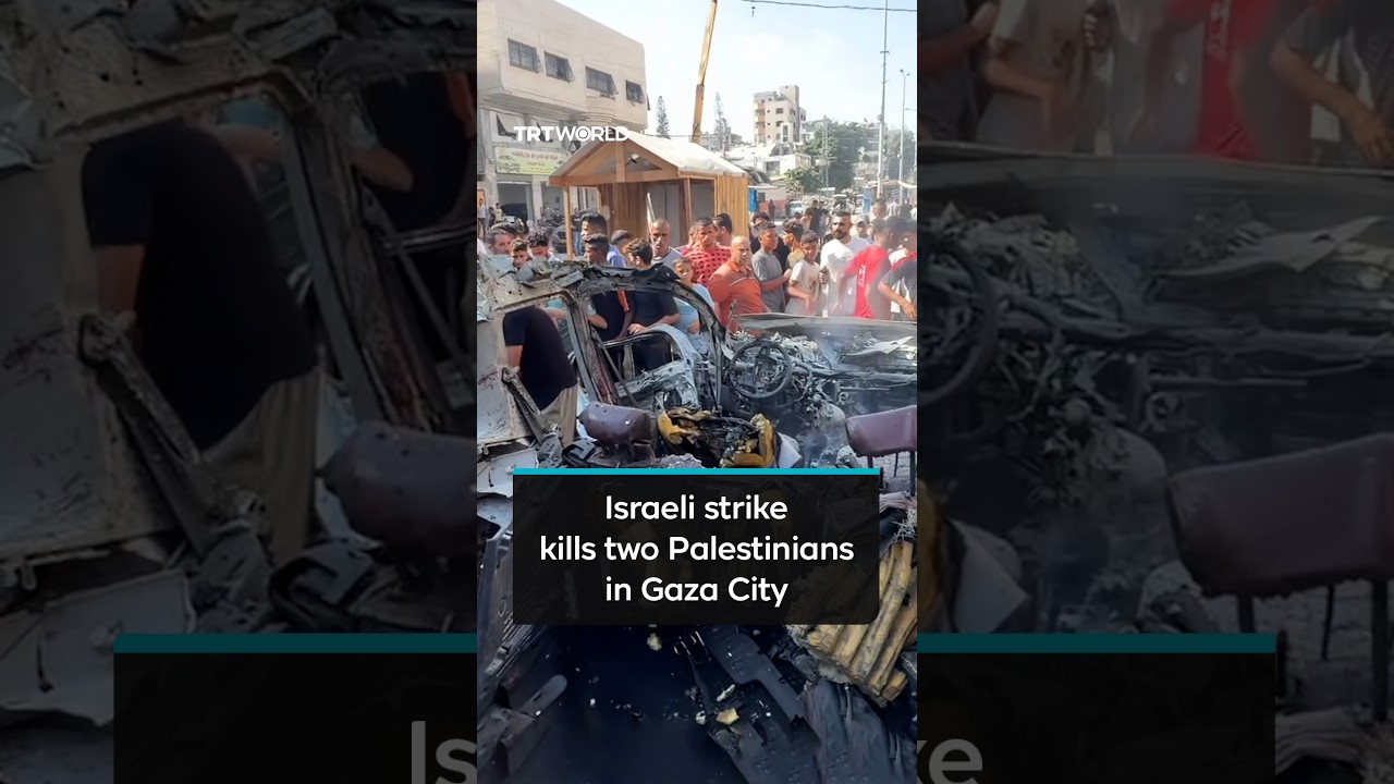 Israeli drone strike on civilian vehicle kills two Palestinians in Gaza City