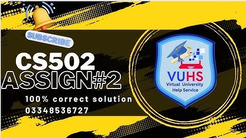 CS502 Assignment 2 Solution Spring 2024 |CS502 Assignment No 2 Spring 2024 | VUHSLEARNING