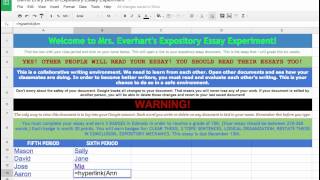 Adding a Hyperlink Within Google Spreadsheets