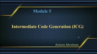 Celebrity CD304: Compiler design | Intermediate Code  | Tree Address code-Quadruples|Triples|Indirect Triples Profile