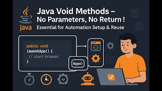 ✅ Java Method Without Parameters \& Return Type Explained | Automation Testing for Testers |