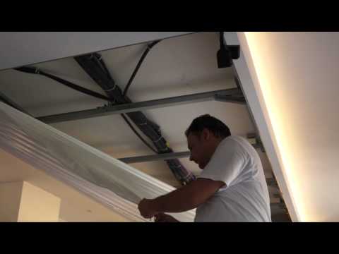 Video: Installazione fai-da-te di un soffitto teso