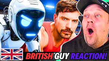 Its MAN V MACHINE! Mr Beast Pits Athletes Against ROBOTS! Who