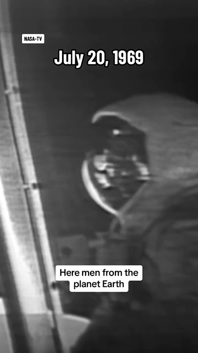 Neil Armstrong's historic first steps on the moon, 54 years ago #shorts