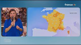 Journal météo climat du 13/07/2026 soir tour Eiffel sur France 2 ❤️❤️