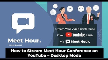 (Meet Hour - Tutorial) - How to Live Stream Meet Hour Video Conference on YouTube Live - Desktop