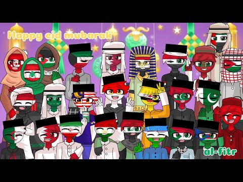Barakallah Happy Eid Mubarak Al Fitr Countryhumans ASEAN Muslim Countries