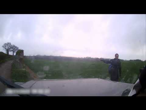 Dashcam footage of Wheeler in field.
