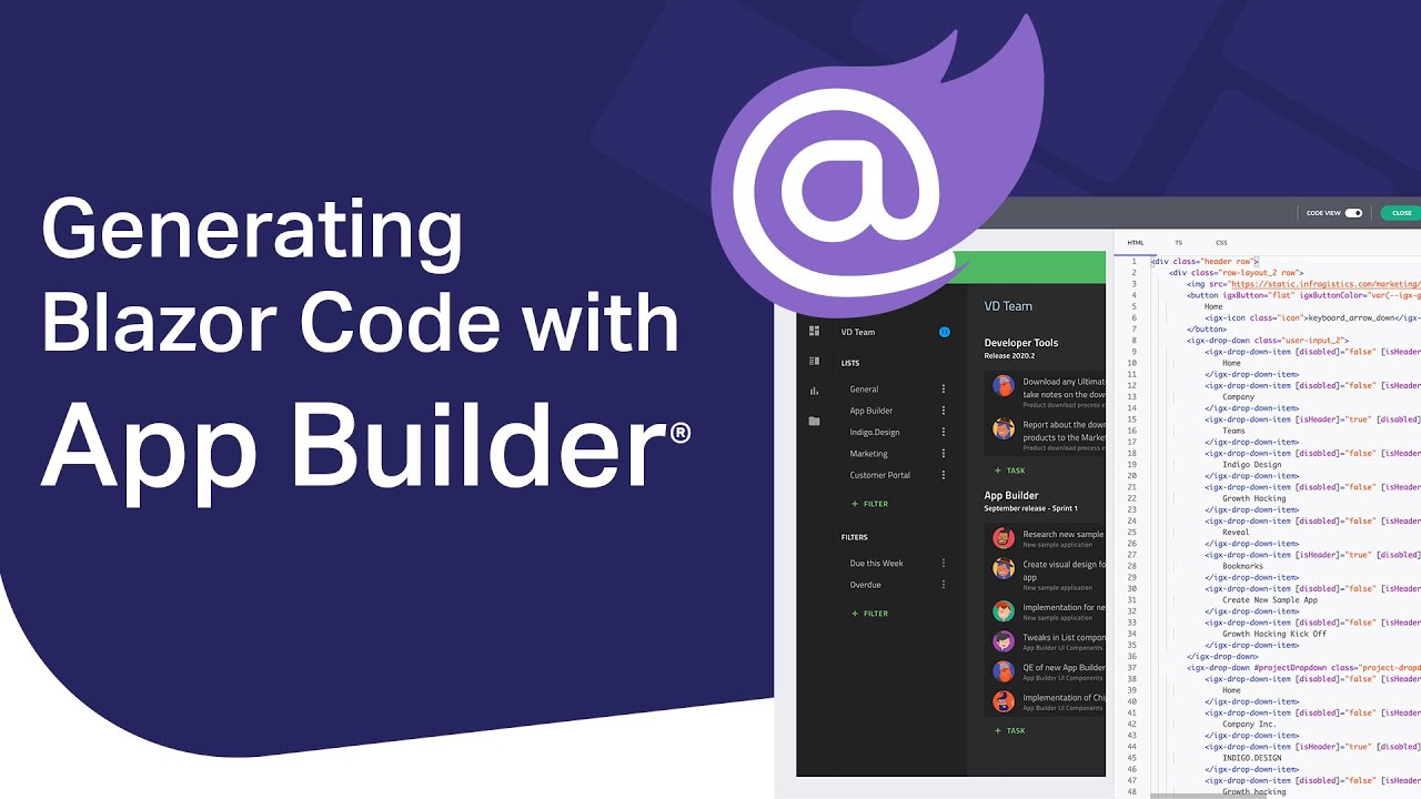 Code generating app. Code generating app