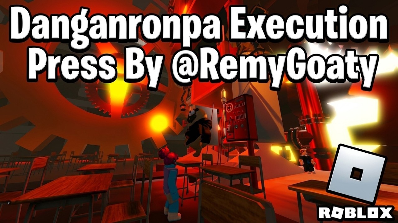 صورة مصغرة للفيديو لـ محاكاة إعدام "دانغانرونبا" (Danganronpa Execution Press) من تطوير @RemyGoaty | روبلوكس | أسلوب لع...