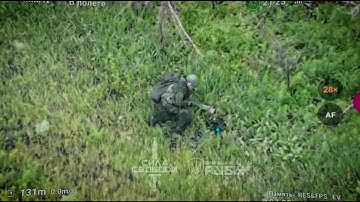 An accurate shot by a Ukrainian sniper