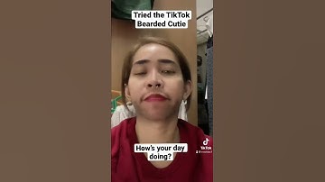 Tried the TikTok Bearded Cutie #shorts #tiktok #filter #transformation
