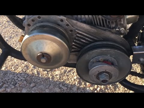 How To Install A Torque Converter Belt For A Go Kart And A Mini bike