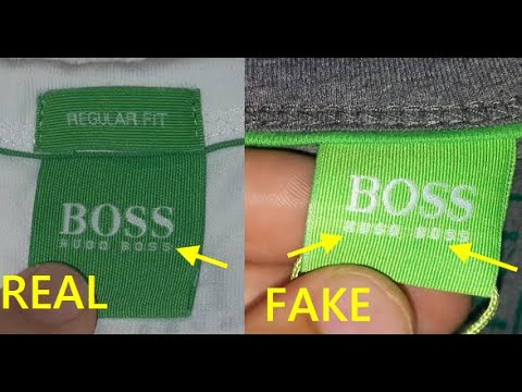 Real vs. Good replica Hugo Boss t shirt review. How to spot fake Hugo ...