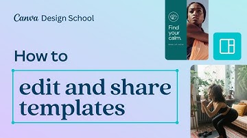 How to edit and share templates in Canva
