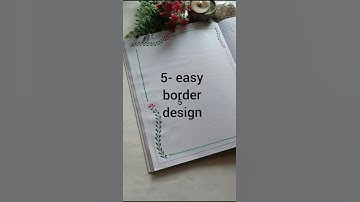 5 - easy border design  #easyborder #borderart  #projectworkdesigns #beautifulborderdesign #diy #art