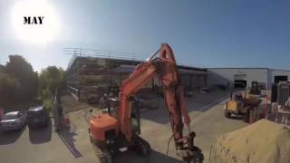 UK Factory Extension Build External Time Lapse 2016