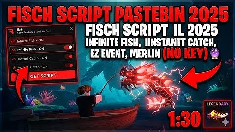 [NO KEY] BEST FISCH SCRIPT! 🎣 MERLIN GUI + AUTO FARM & EZ EVENT (Undetected)