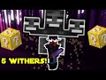 Minecraft Lucky Block Race, But There's 5 WITHERS! Feat. Craftmine Crew