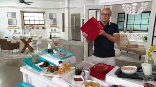 Set of 2 Large Rectangle Nonslip Serving Trays on QVC