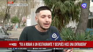 Joven irrumpió el móvil de Canal 3 y denunció que la policía lo obligó a robar