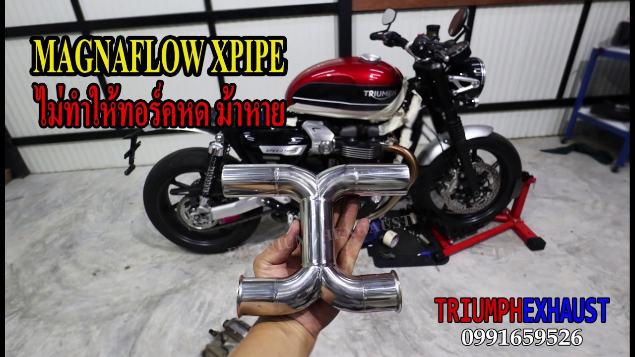 triumph speed twin x pipe