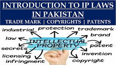 INTRODUCTION OF INTELLECTUAL PROPERTY LAWS OF PAKISTAN | INTELLECTUAL PROPERTY RIGHTS (IP) AWARENESS