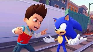 Sonic The Hedgehog Subway Surfers Mod VS Ryder Paw Patrol Subway Run, Subway Surfers Game Update