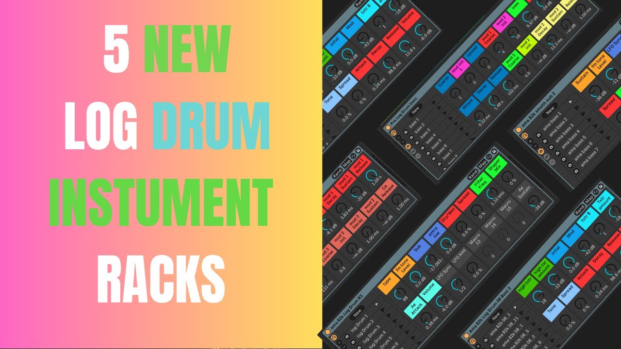5 Ableton Live Log Drum instrument Racks - YouTube