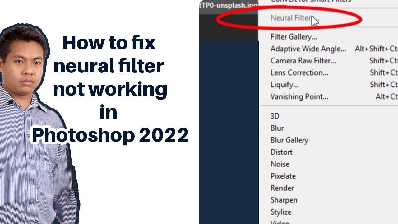 Neural Filters not working in 2022 how to fix neural filter