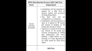 EPFO SSA Selection Process 2023 #epfo #education #ssa #stenographer #selectionprocess #study #2023